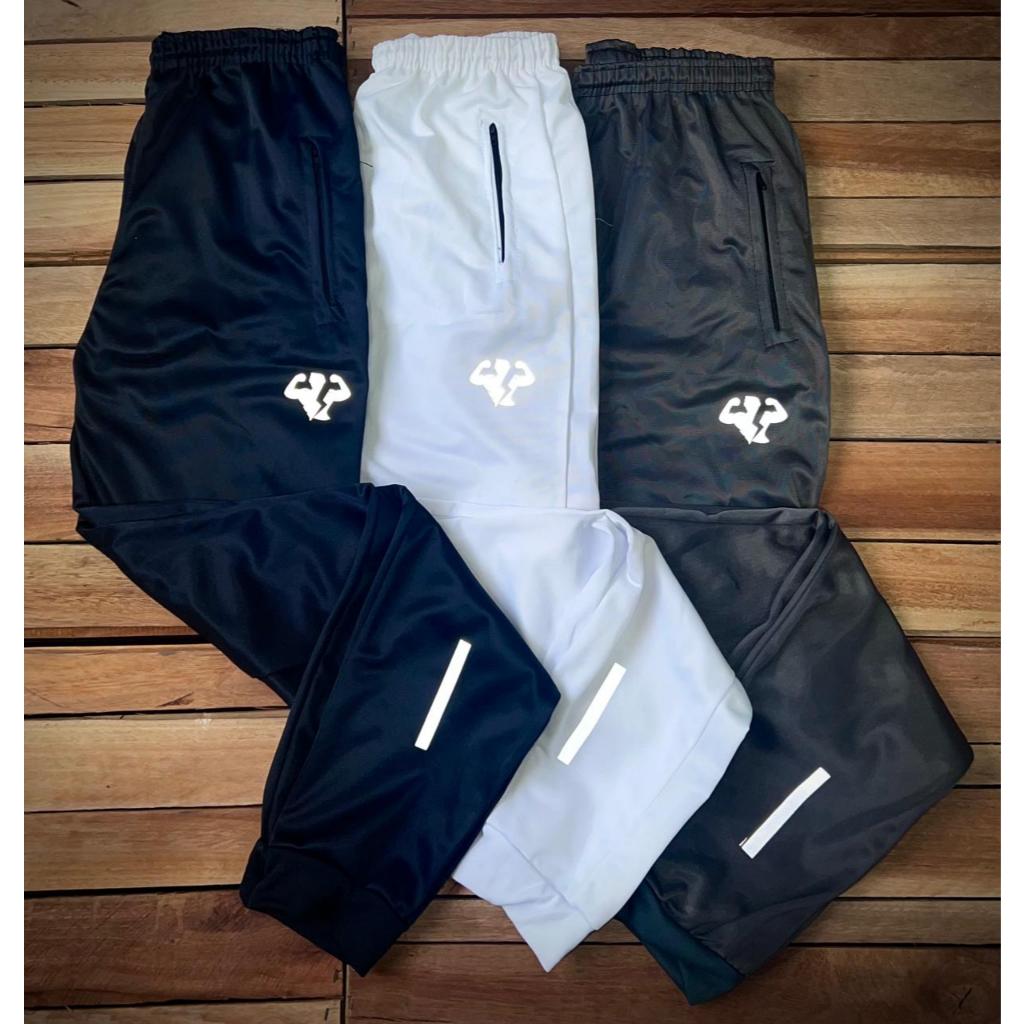 Calças Jogger Masculina - Kit 3Calças - do P ao GG - Ótimas para caminhadas e academia -Totalmente flaneladas com bolso. em Oferta na Shopee