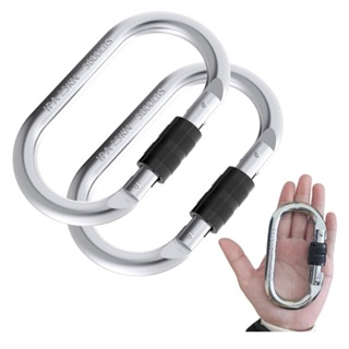Kit 2 Mosquetão De Escalada 25kn Resistente Para Cordas Rede em Oferta na Shopee