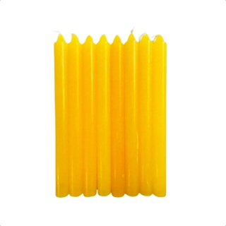 32 Velas Palito Amarela 100% Parafina Pura em Oferta na Shopee
