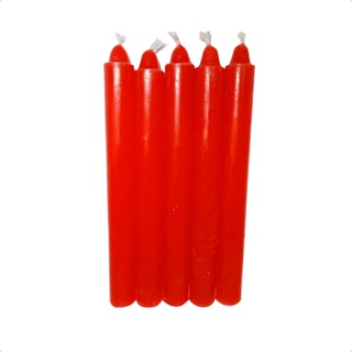 32 Velas Palito Vermelha 100% Parafina Pura em Oferta na Shopee
