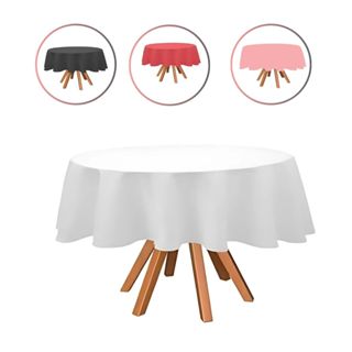 Toalha de Mesa Redonda Oxford Várias Cores 1,50 Diâmetro Para Buffet Comemorações Dia a Dia Festas em Oferta na Shopee
