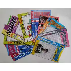 Kit 10 Palavras Cruzadas Só Nível FÁCIL sem Repetição