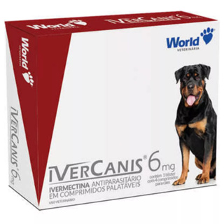 Comprimido Antiparasitário Ivercanis Para Cão De 15kg A 30kg -6mg em Oferta na Shopee