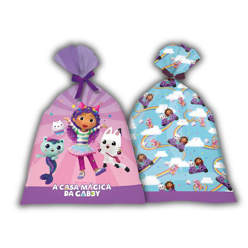 8~40 SACOLA CASA MÁGICA DA GABBY  LEMBRANCINHA  FESTA FESTCOLOR
