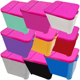 Container Porta Ração Canister Plástico com Tampa Rosa Protege Conserva Furacão Pet 15 Kg em Oferta na Shopee