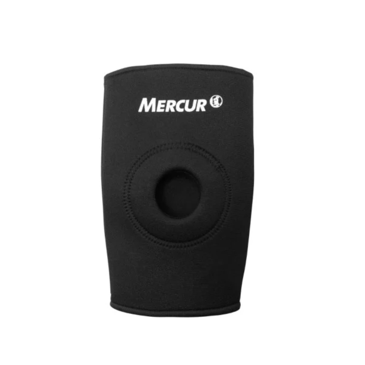 Joelheira Ortopédica Neoprene com Orifício Reforçado Mercur – Suporte e Proteção