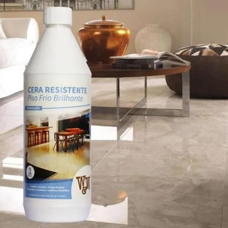 Cera de Piso Frio 1 Litro W&W Brilhante Restauração e Limpeza Rende 100m2 em Oferta na Shopee