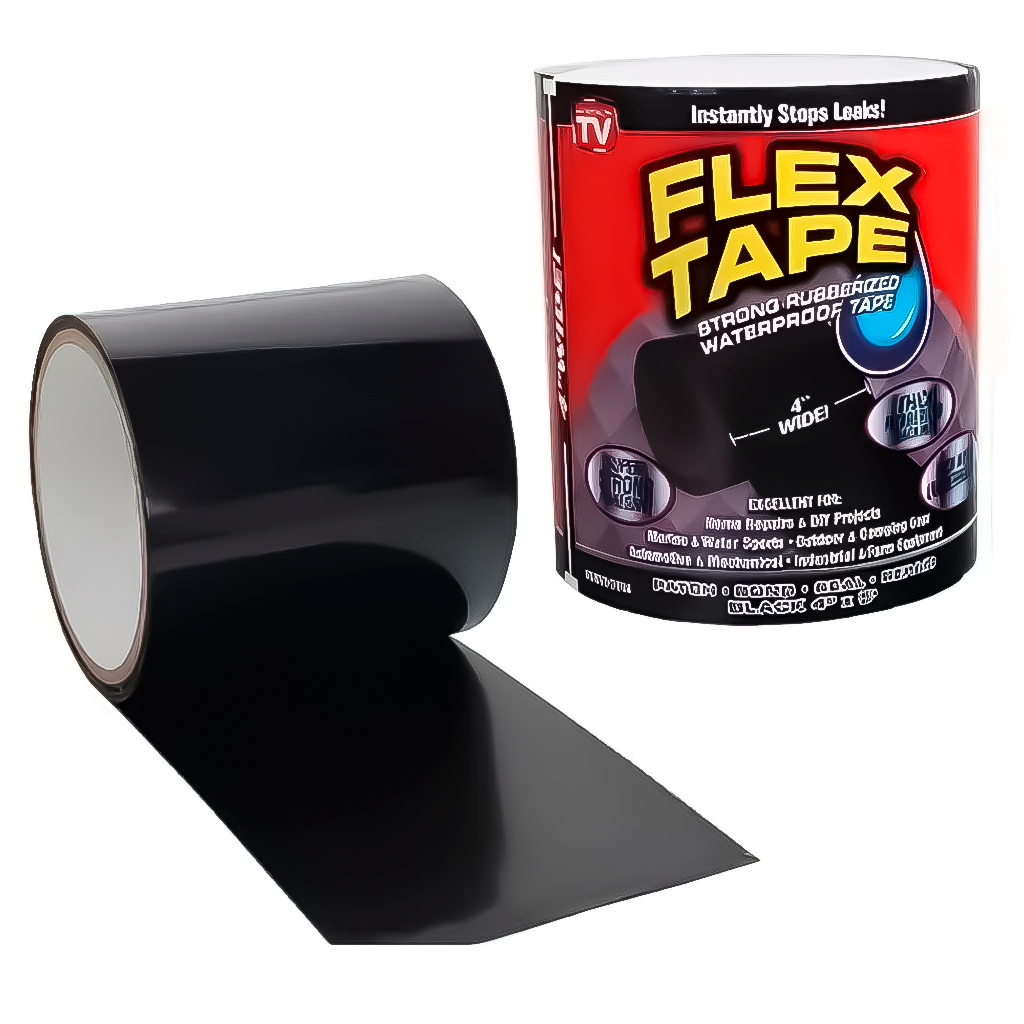 Super Fita Flex Adesiva Tape Preta 10cm X 150cm Cola Tudo Multi Aplicação em Oferta na Shopee