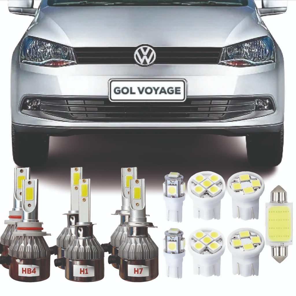 Kit Completo de LEDs Gol Voyage G5 G6 G7 em Oferta na Shopee