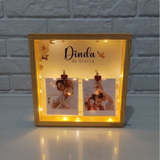 Porta Retrato Led Dinda - Acompanha fotos em Oferta na Shopee
