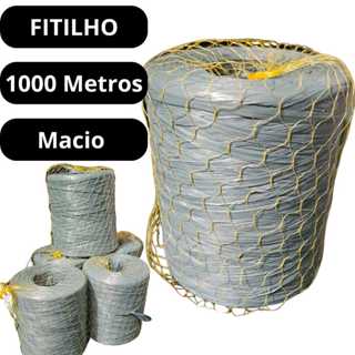 FITILHO PLÁSTICO DE AMARRAÇÃO MACIO 750M CINZA - RESISTENTE E FÁCIL DE DAR NÓ em Oferta na Shopee