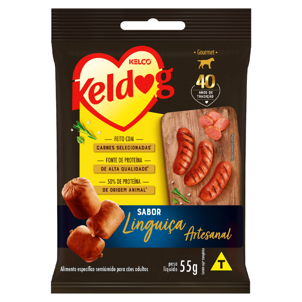 Keldog Mini Linguiça Artesanal 55g em Oferta na Shopee