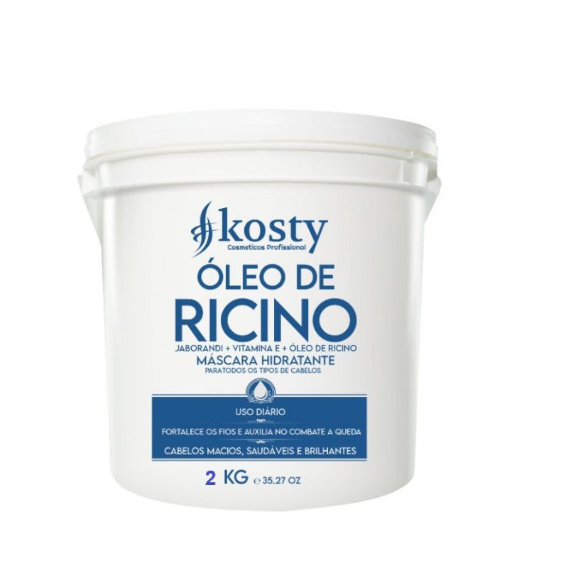 Máscara de lavatório hidratação Óleo de Rícino Kosty 2kg