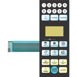 Teclado Membrana Micro-ondas COMPATÍVEL C/ PMS18N2 PHILCO em Oferta na Shopee