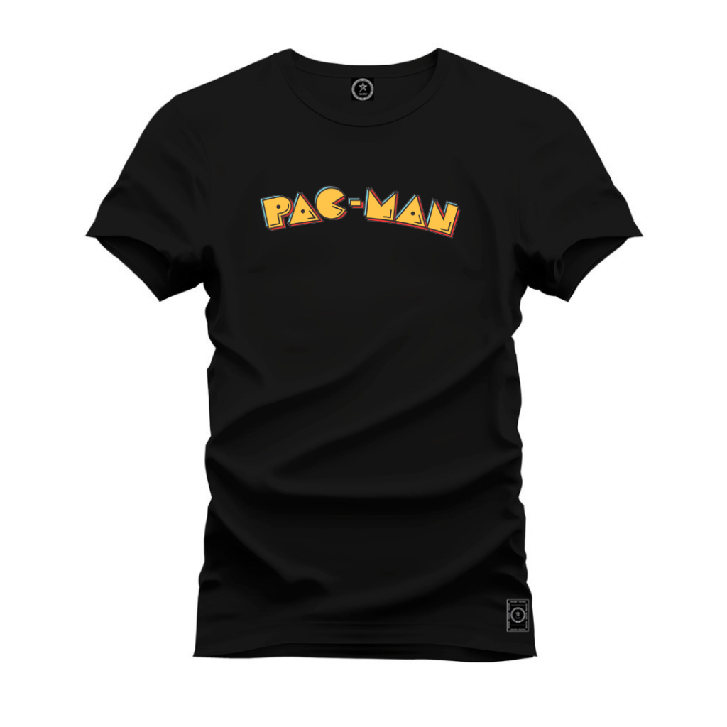 Camisetas T-Shirt Premium 100% Algodão Fio 30.1 Pac-Man – O Conforto e Estilo Que Você Merece