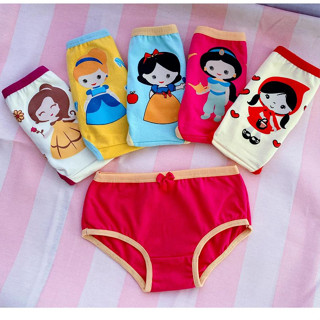 10 pçs Calcinha Infantil em Malha Algodão com Forro, Cores Variadas Pacote com 5 pçs ou 10...