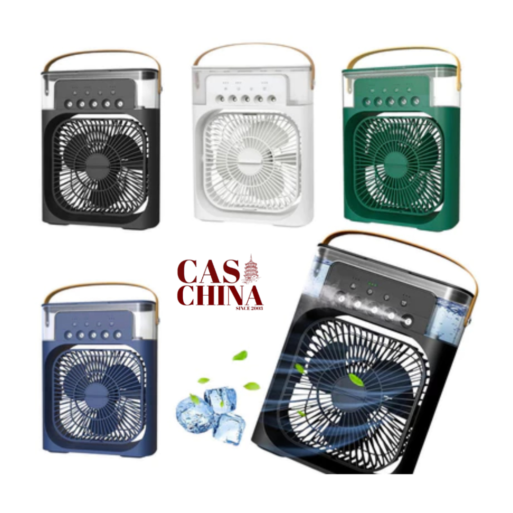 Mini Ar Condicionado Climatizador Umidificador Ventilador Portátil USB Led