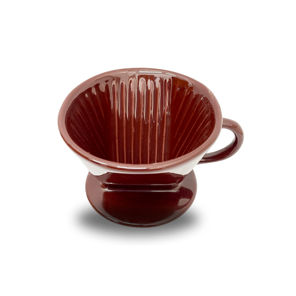 Coador De Café Em Cerâmica Marrom Suporte Filtro em Oferta na Shopee
