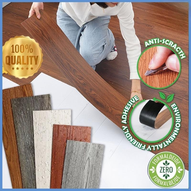 36 PCS Piso Vinilico Adesivo Madeira Antiderrapante Lavável Alta Viscosidade Não é Fácil Cair em Oferta na Shopee