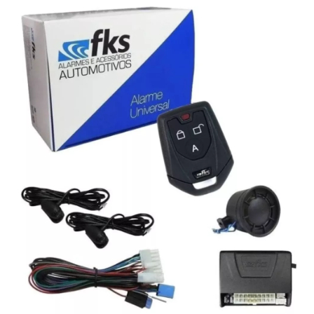 Alarme Automotivo Universal Fks Fk902 SB902 Universal + Desliga Rádio 1 Controle