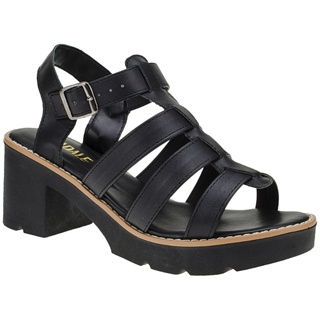 Sandália Feminina Luranto Salto Grosso Plataforma Moda Lançamento Confortável em Oferta na Shopee