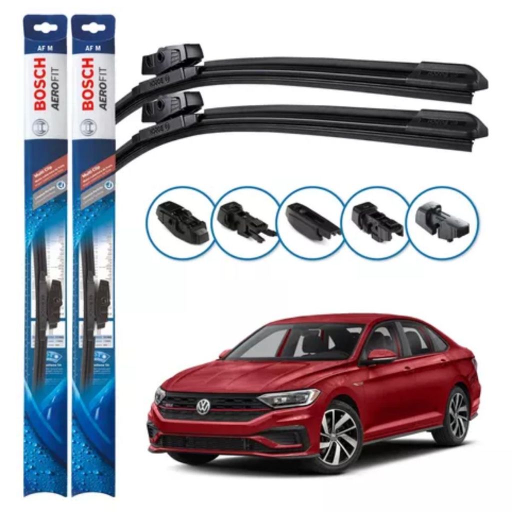 Par de Palhetas Limpador Parabrisa Bosch Original Multiclip - VW Virtus em Oferta na Shopee