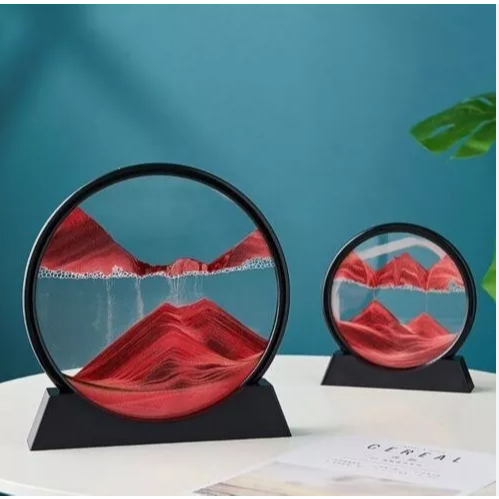 Ampulheta Duna 3D Vidro Areia