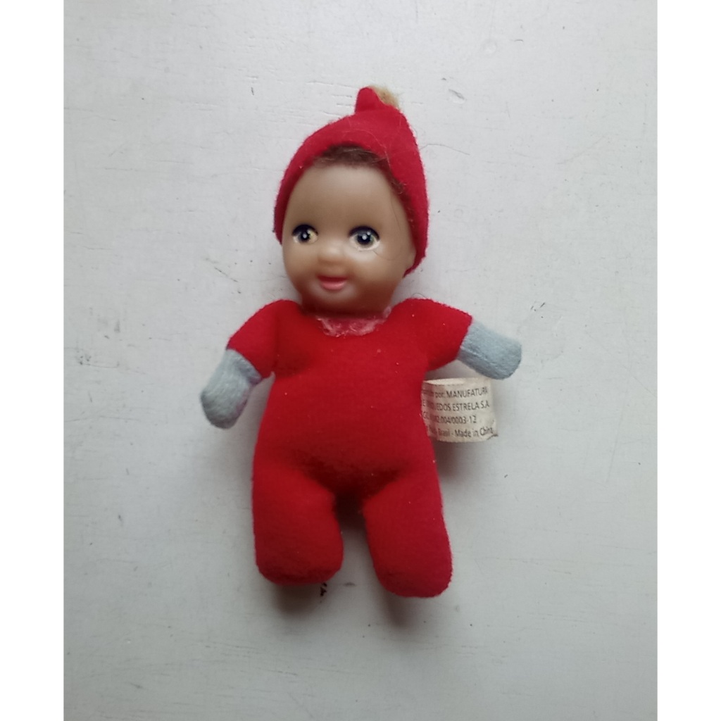 Boneco Fofolete - Vermelho - Troll / Estrela - Anos 70
