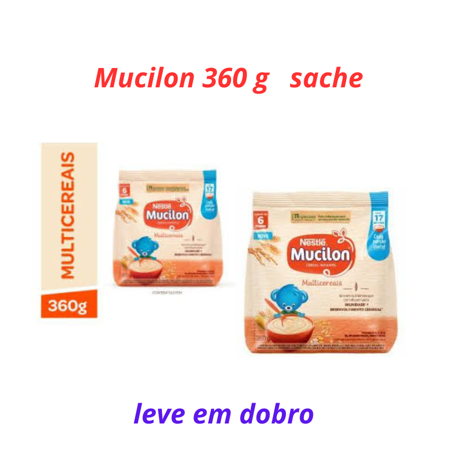 Kit  2 Sache  Mucilon  Multi Cereais  720 g