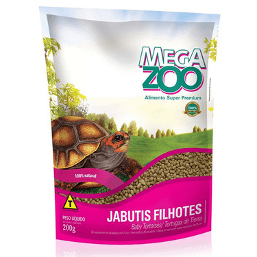 Ração Extrusada Megazoo para Jabuti c/ 200g Filhotes