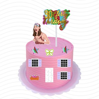 Topo de Bolo Cake Topper Filme De Repente 30 anos Trintei Casinha Jenna Rink em Oferta na Shopee