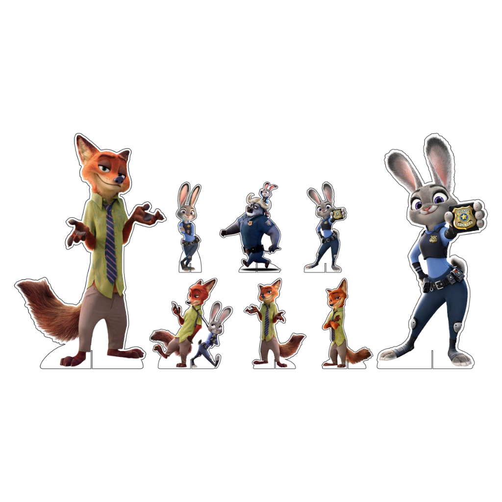 Kit Display Chão + Mesa Festa Infantil Zootopia DK em Oferta na Shopee