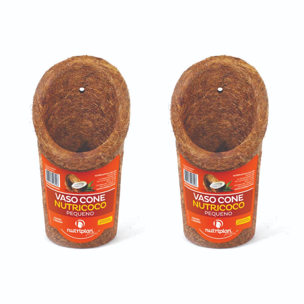 Vaso Fibra de Coco De Pendurar Para Orquideas Tipo Cone Escolha a quantidade