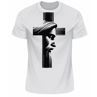 Camiseta/ Blusa Cristã Evangélica Jesus e a Cruz