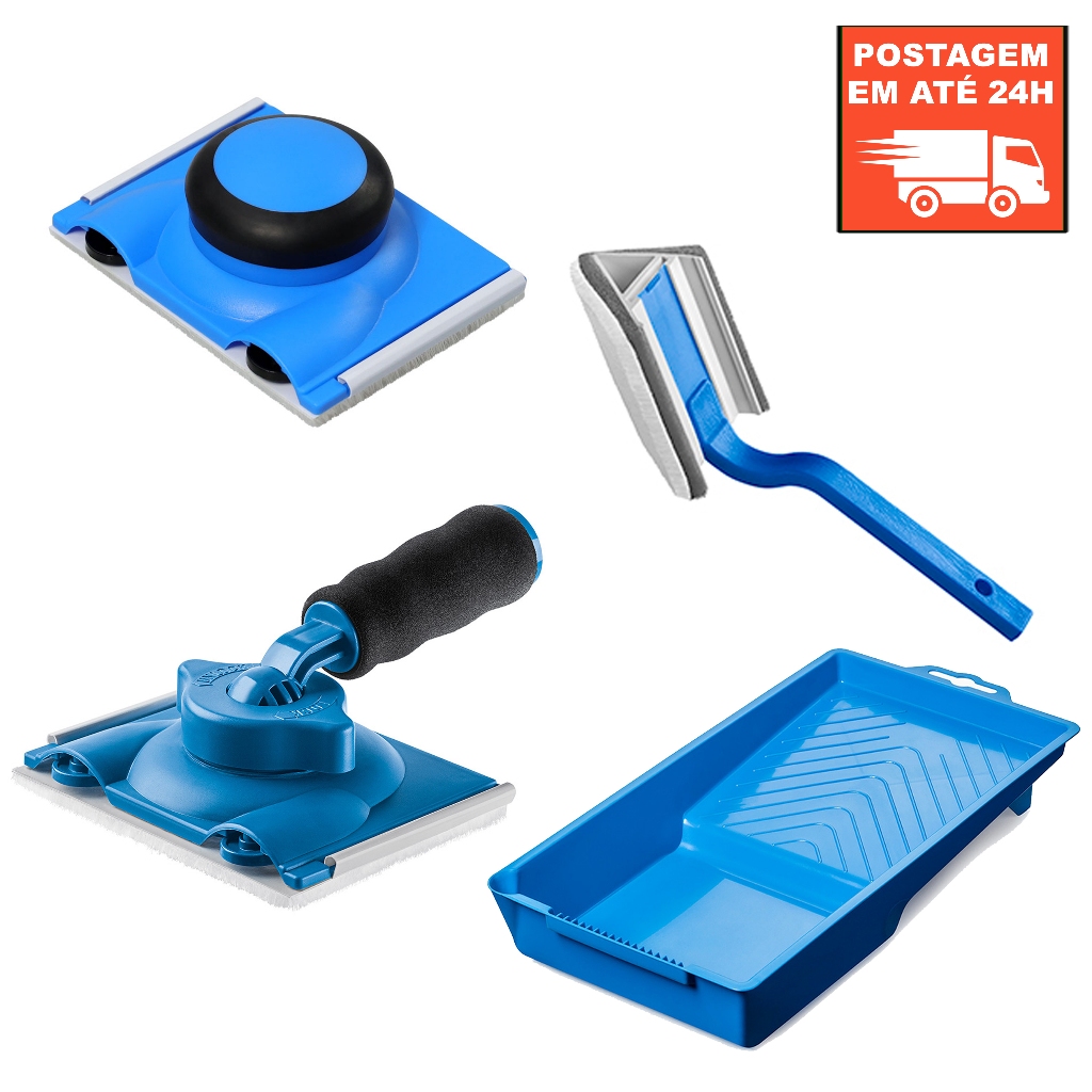 Pad Para Pintura Com Cabo Ajustavel - Pad Sem Cabo - Refil - Pad para Cantos Atlas em Oferta na Shopee