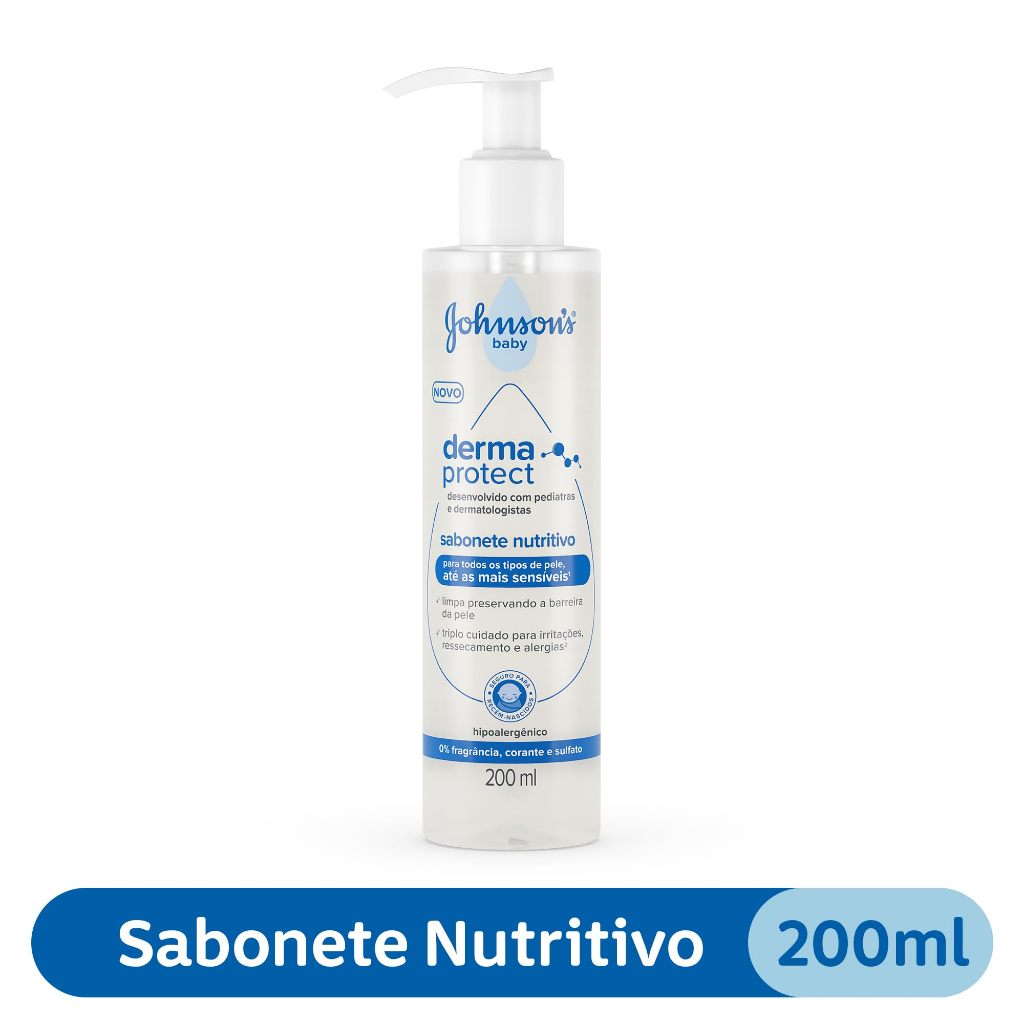 Sabonete Nutritivo Johnson's Baby Derma Protect 200mL