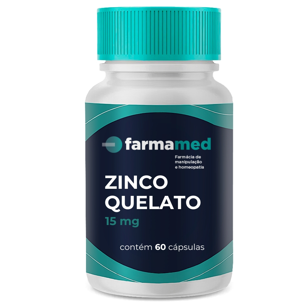 Zinco Quelato 15mg - Manipulado; Imunidade - Antioxidante - Pronta Entrega