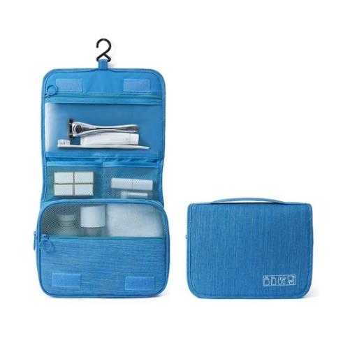OFerta Necessaire Organizadora Bolsa Portátil Feminina Para Maquiagem Para Higiene Pessoal Bolsa De Viagem Com Gancho Dobrável Necessaire De Viagem /Viagem de Negócios / Portátil