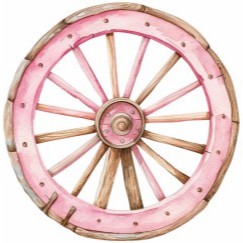 Display MDF -  Roda Carroça decoração Boiadeira