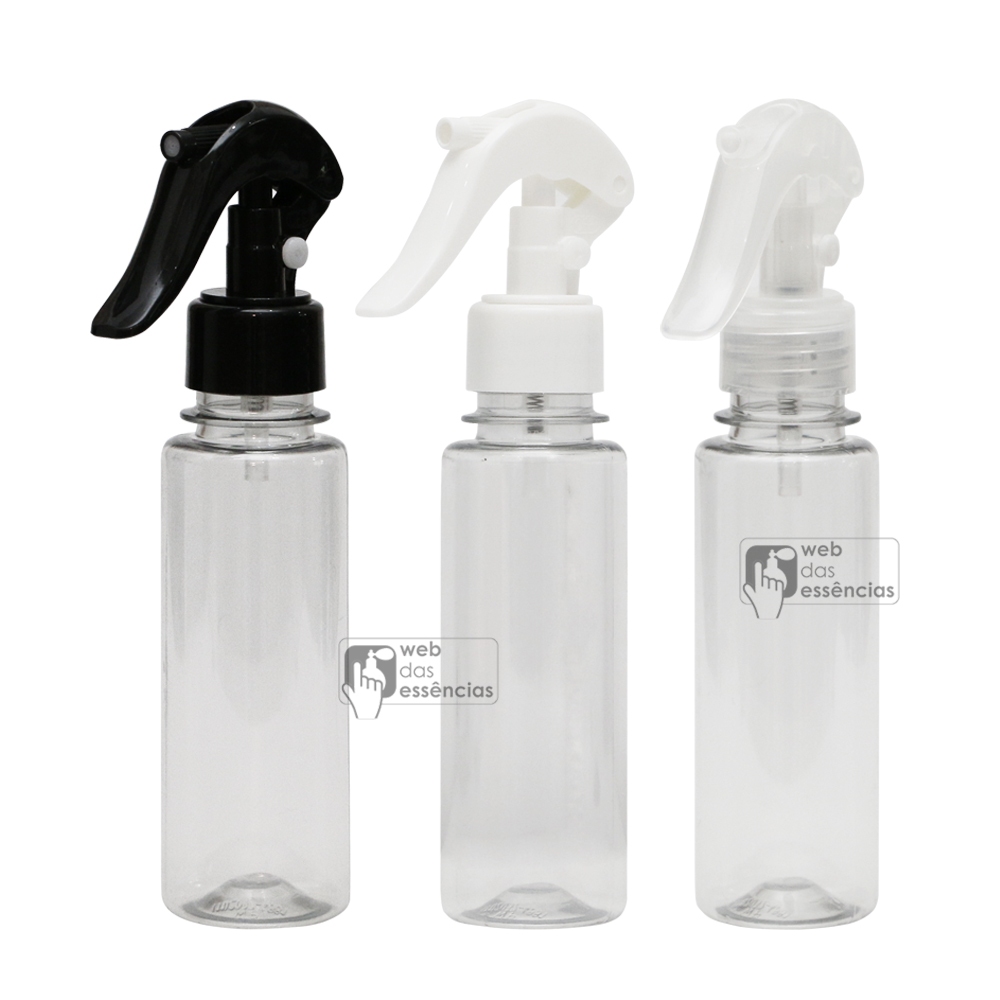 KIT - 50 Pet Cilíndrico reto - 120ml R28 com Válvula mini gatilho R28
