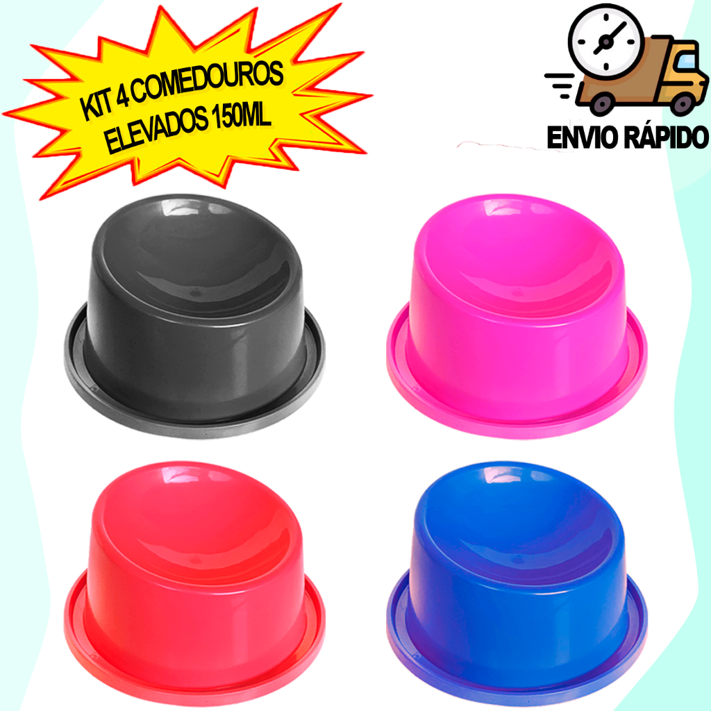 Comedouro Para Gato Ergonômico Elevado 150ml Pet Shop Pode Ração de Gato Alto Anti Formiga