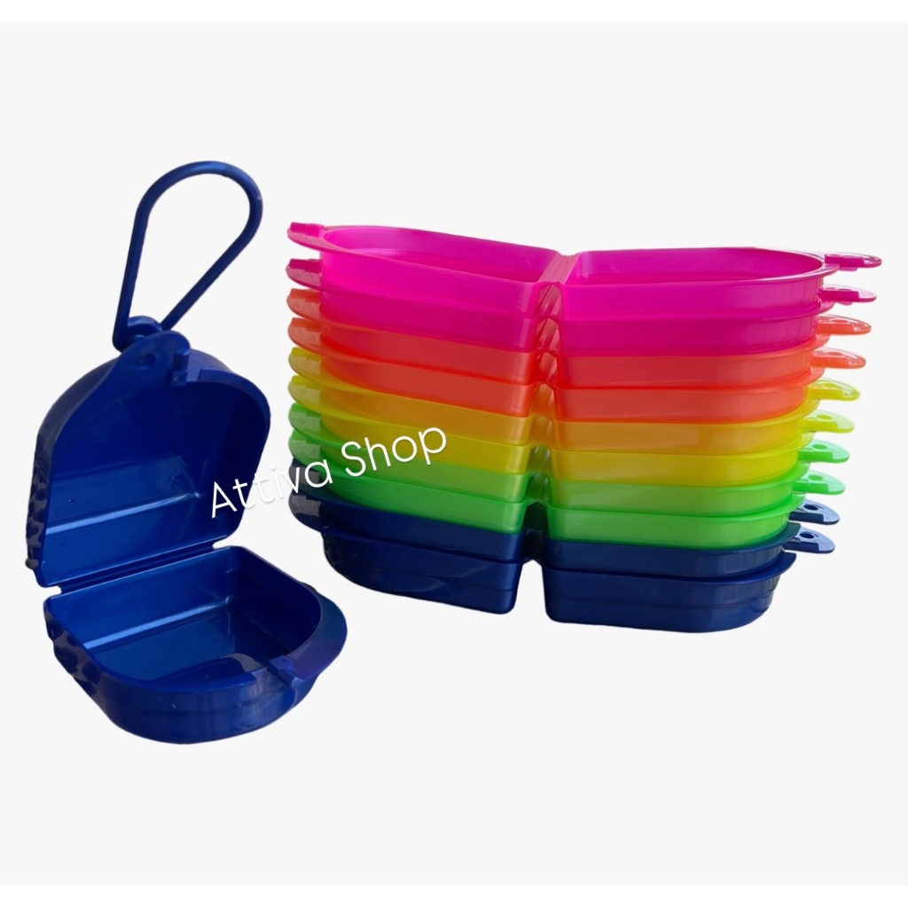 5 Caixas Para Aparelho, Estojo  - 5 Unidades Usado para Guardar Aparelho Móvel, Dentadura em Oferta na Shopee