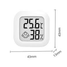 Mini Termo - Higrômetro Digital LCD para Medição de Temperatura e Umidade
