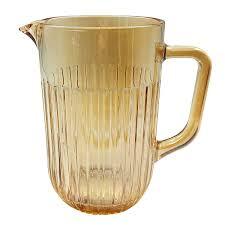 Jarra De Vidro Âmbar Athena Para Água Ou Suco 1,3 Litro - Âmbar Wincy