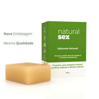 Sabonete Íntimo Unissex em Barra Vegano Natural Sex - 90g em Oferta na Shopee