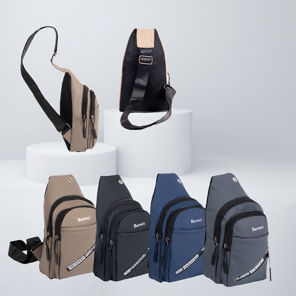 Bolsa Mochila De Peito Tiracolo Pochete Bolsa Impermeável Transversal Masculina