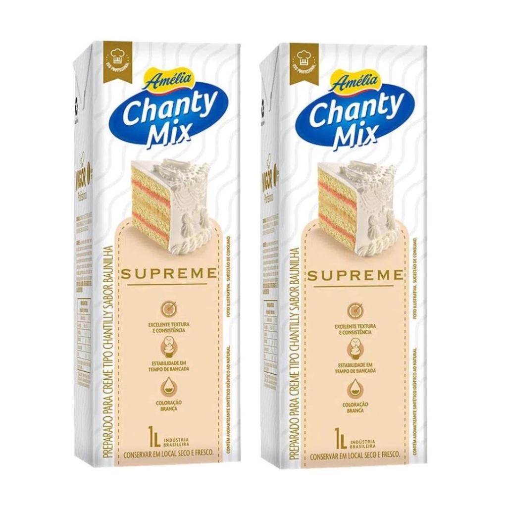 2 CREME CHANTILLY SUPREME AMÉLIA 1L