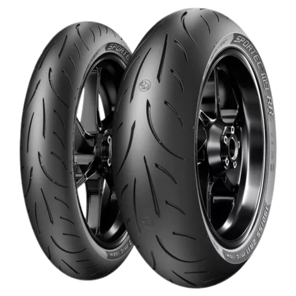 Par Pneu Sportec M9 120/70-17 + 180/55-17 Sem Câmara