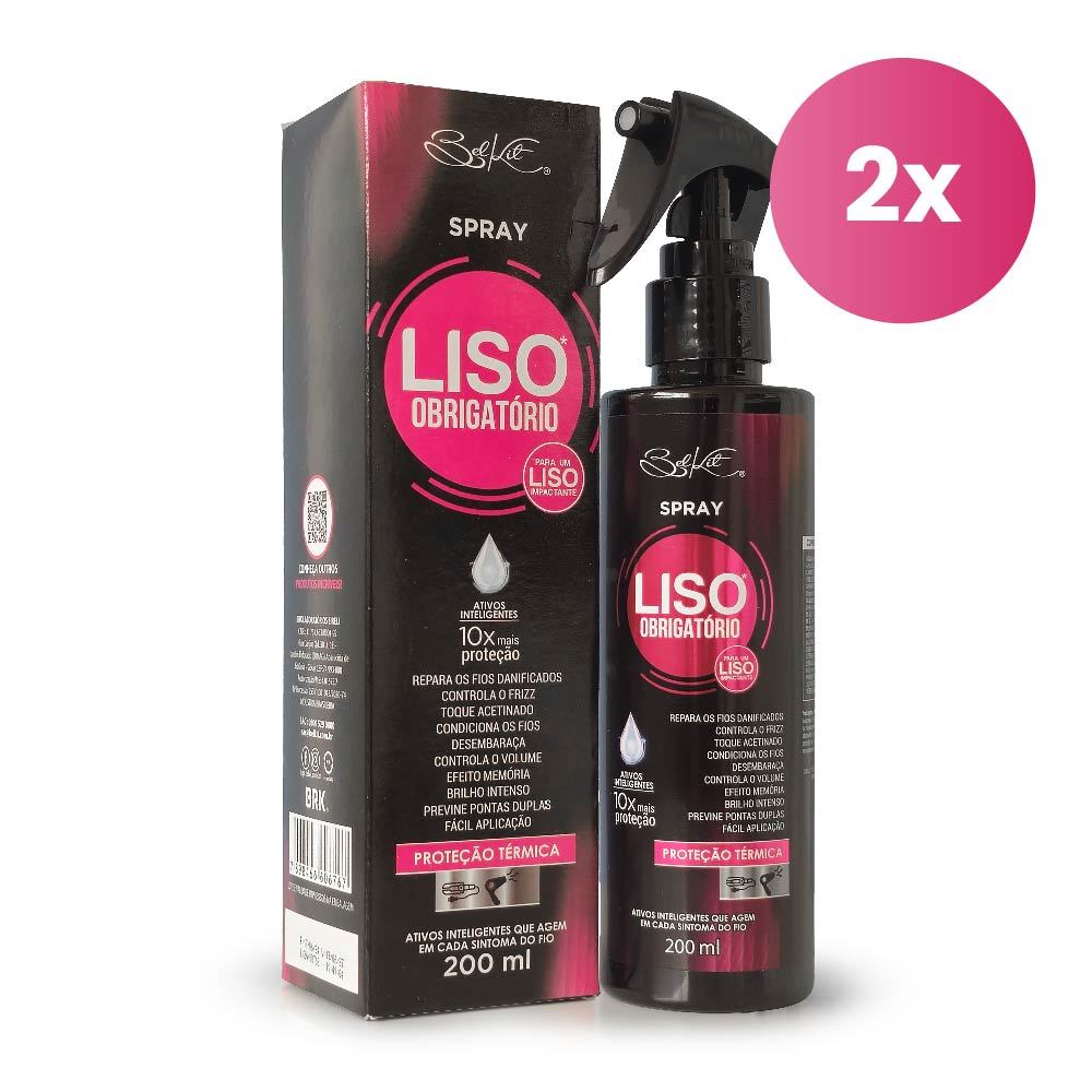 Kit 2 Spray Liso Obrigatório 200ml Belkit - Beauty