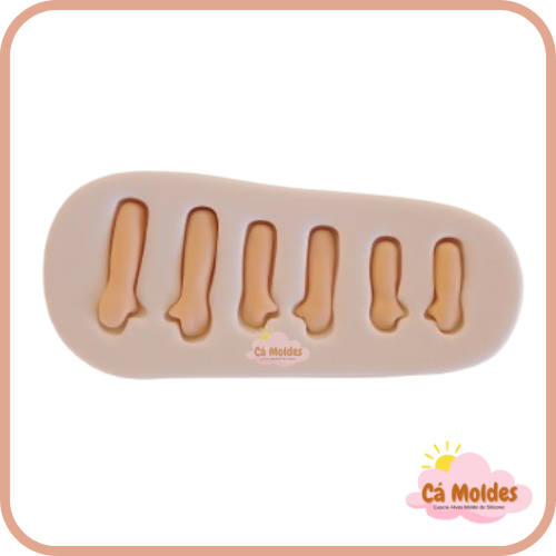 Molde de silicone Bracinhos